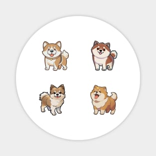 Cute Dog Sticker Pack Magnet